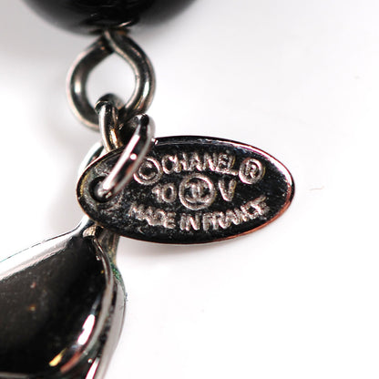 Chanel Ruthenium Beaded CC Long Necklace Black 3 of 4