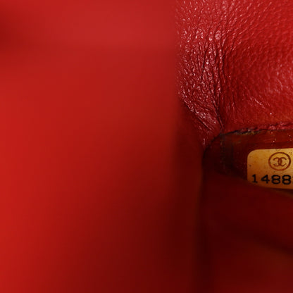 Chanel Caviar Quilted Maxi Double Flap Red 7 of 10