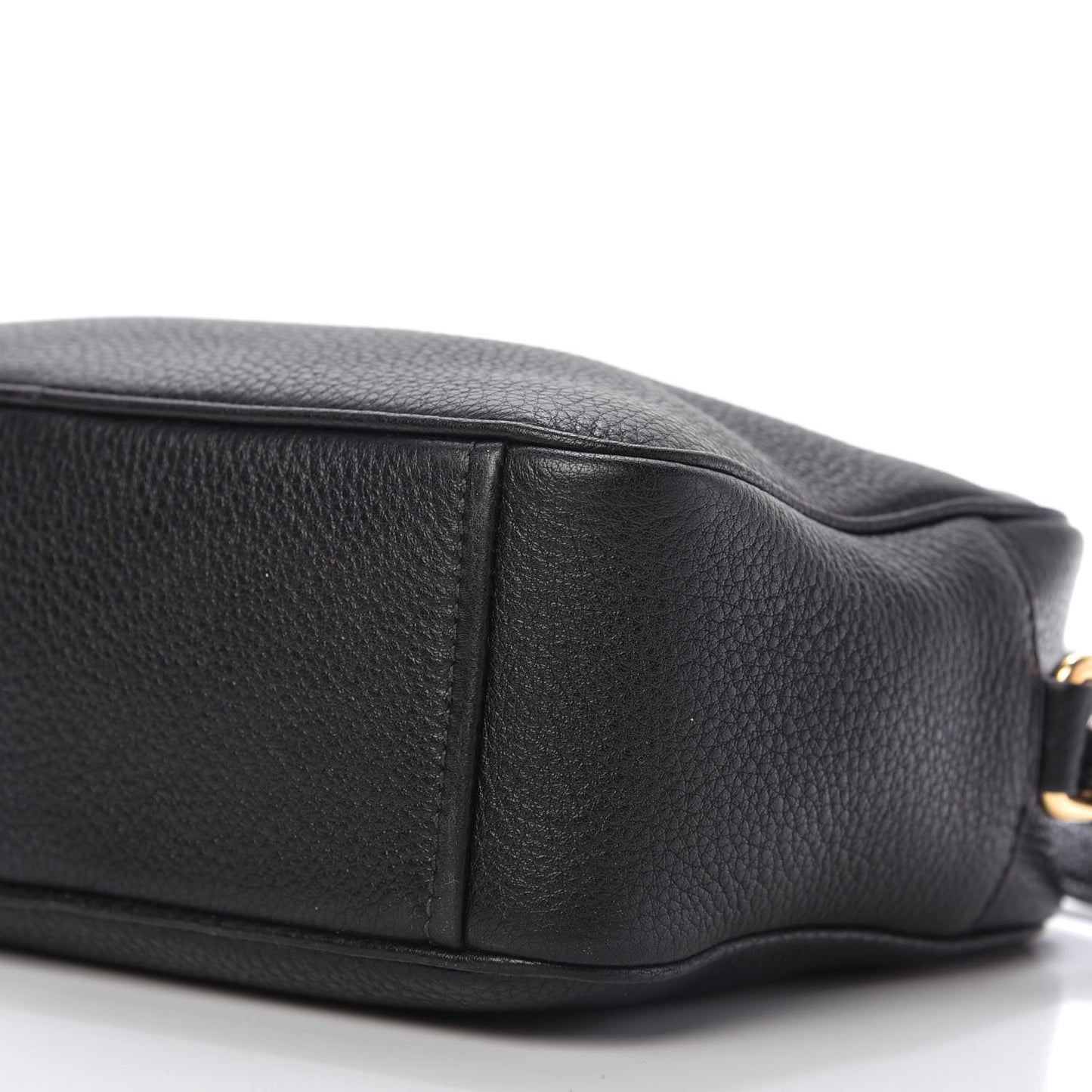 Vitello Daino Camera Crossbody Black