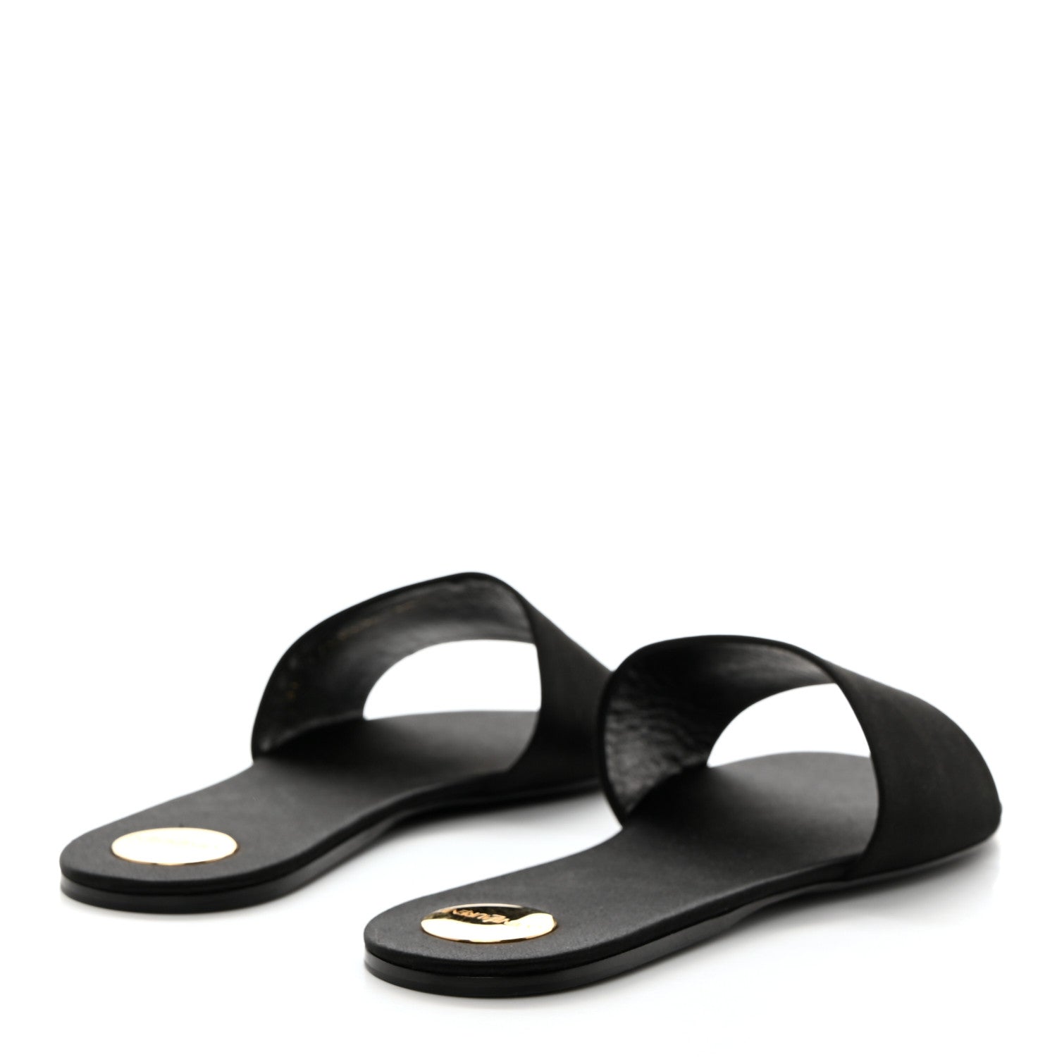 Saint Laurent Grosgrain Carlyle Leopard Slide Sandals 38.5 Black 4 of 9