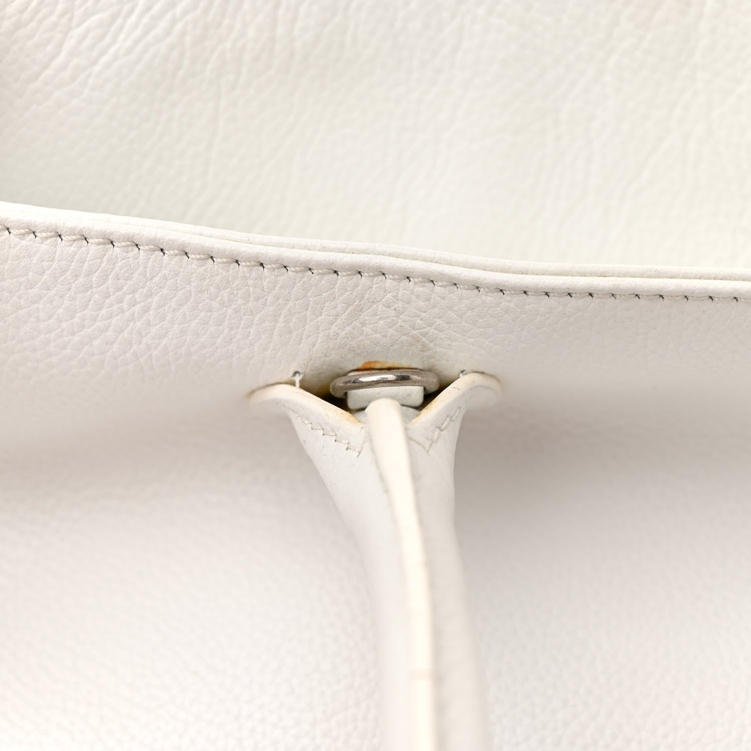 Chanel Calfskin Cerf Executive Shopper Tote White 18 of 20