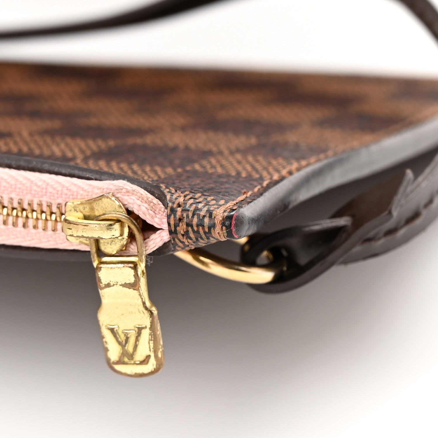 Louis Vuitton Damier Ebene Neo Neverfull MM Rose Ballerine 25 of 26