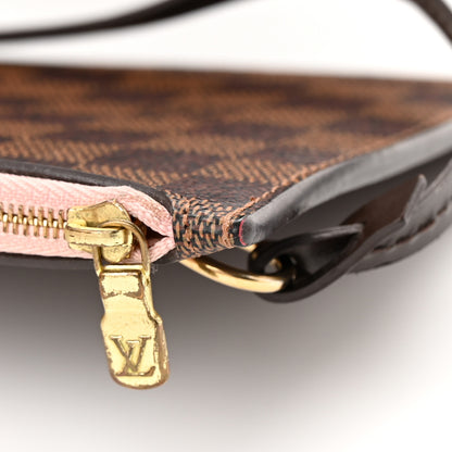 Louis Vuitton Damier Ebene Neo Neverfull MM Rose Ballerine 25 of 26