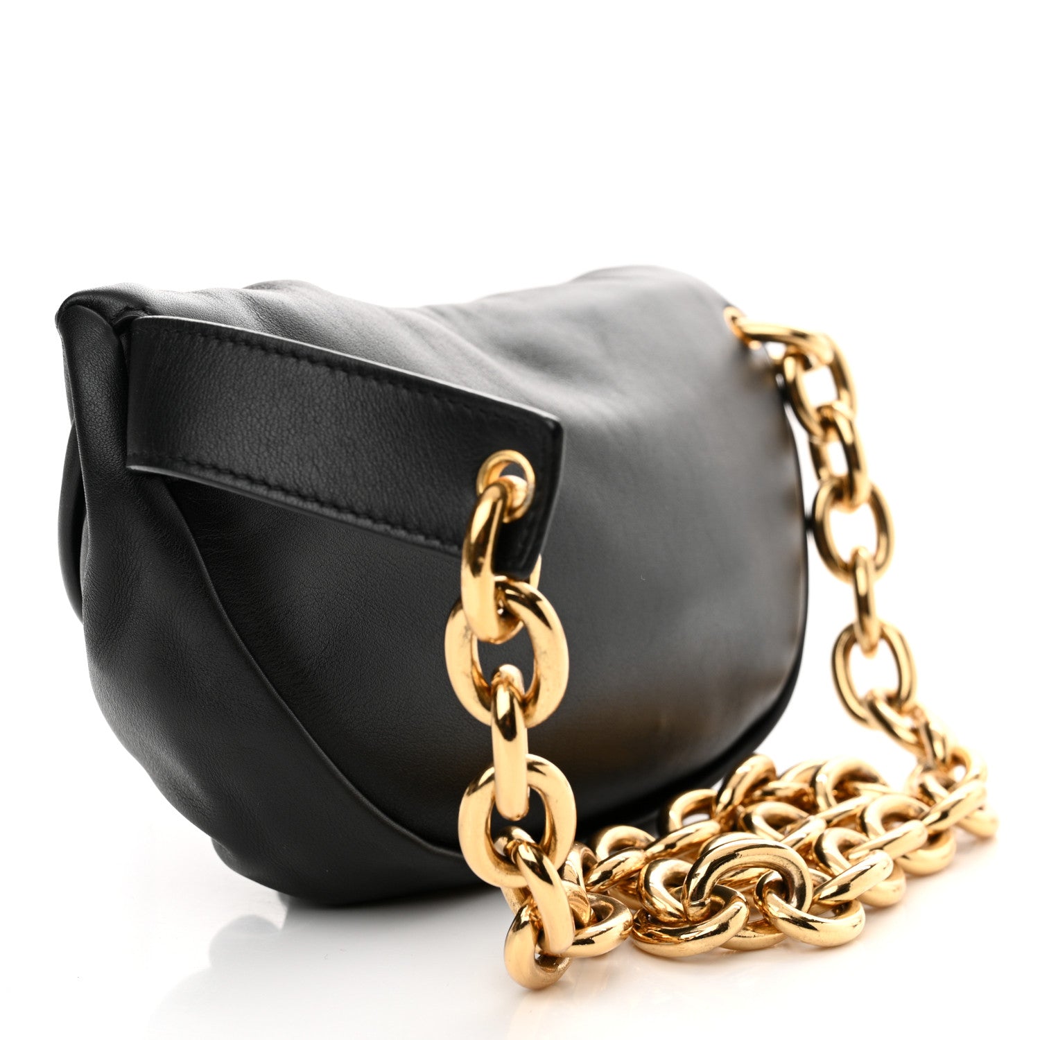 Bottega Veneta Nappa The Belt Chain Pouch Black 3 of 11