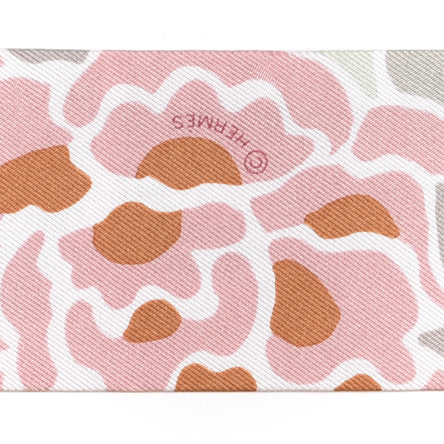 Silk Bingata Twilly Vieux Rose Vert De Eau