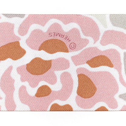 Hermes Silk Bingata Twilly Vieux Rose Vert De Eau 3 of 3