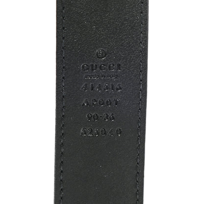 Gucci Calfskin Double G 30mm Belt 90 36 Black 3 of 5