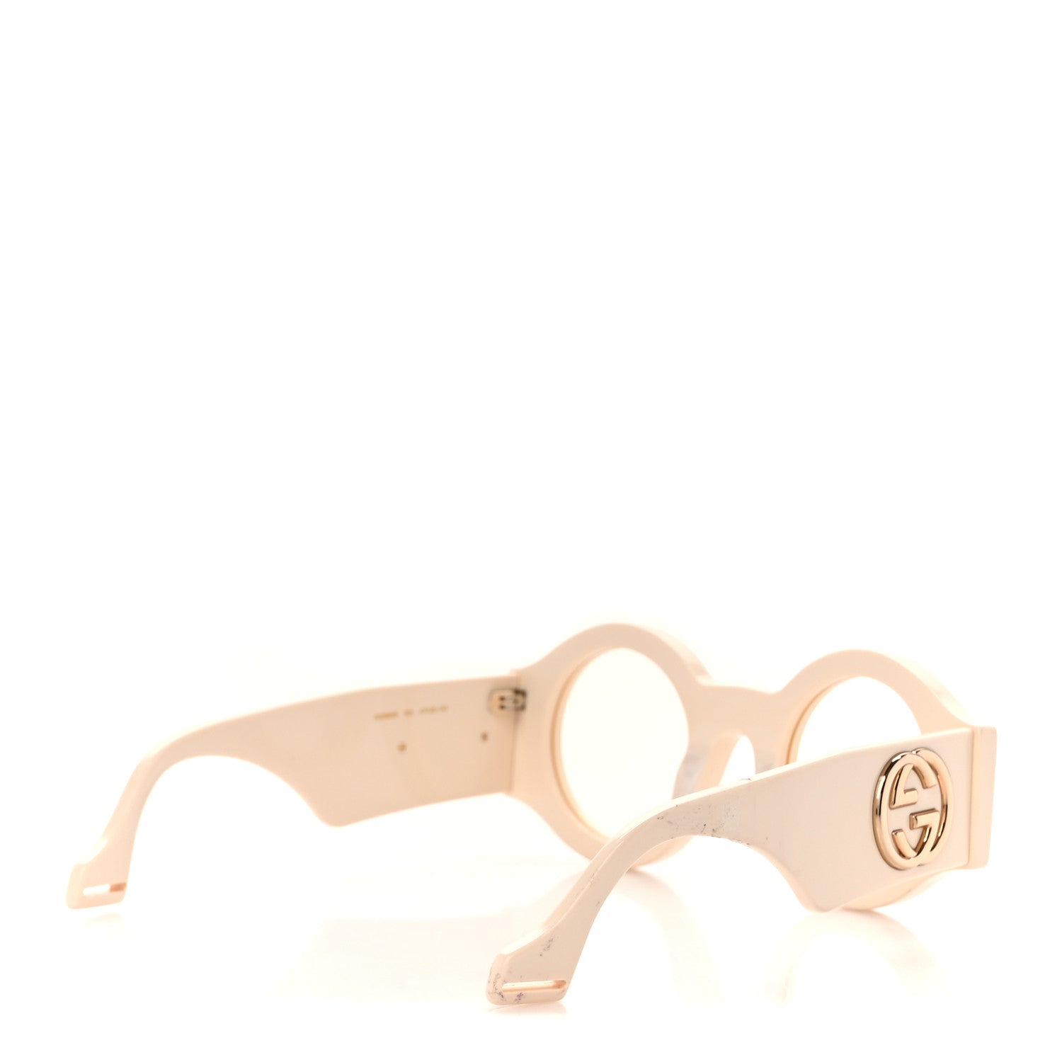 Gucci Acetate Round Sunglasses GG0629S Ivory 4 of 10