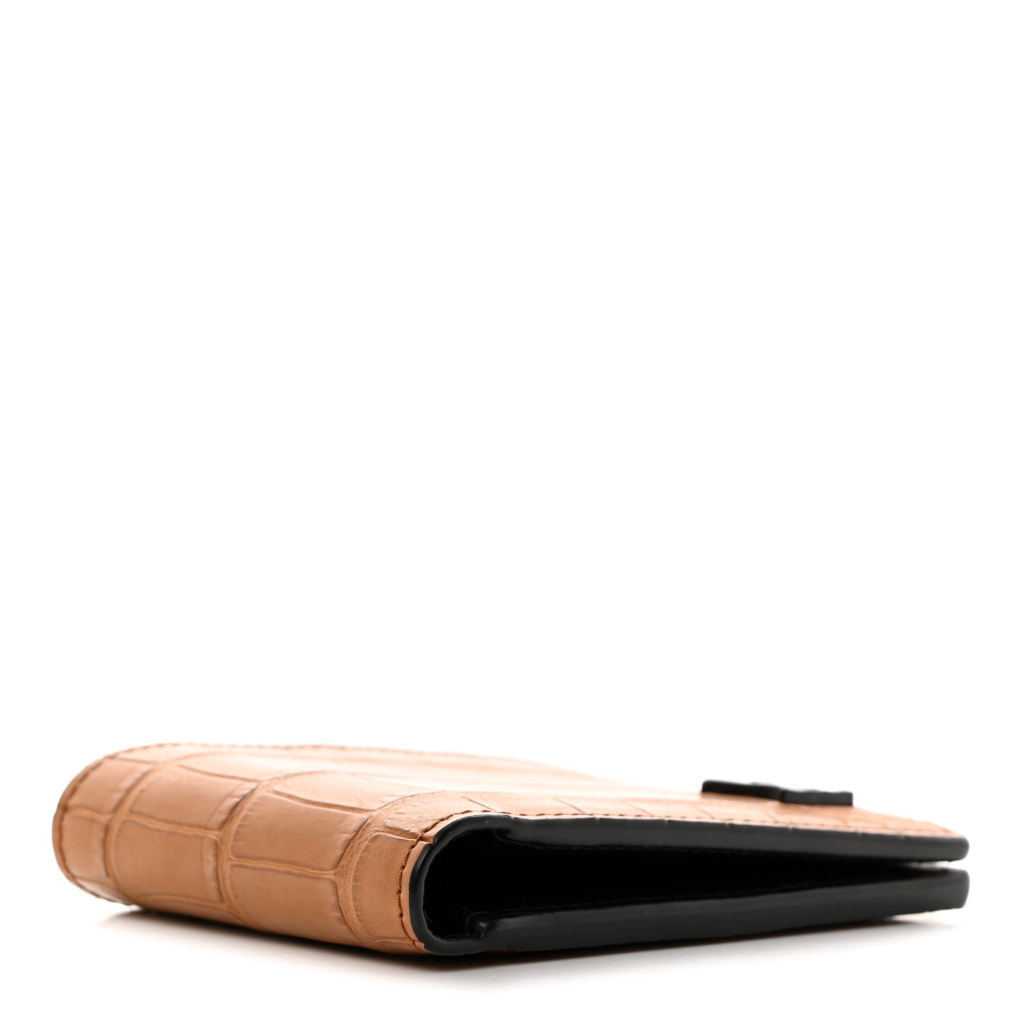 Crocodile Multiple Wallet Tan