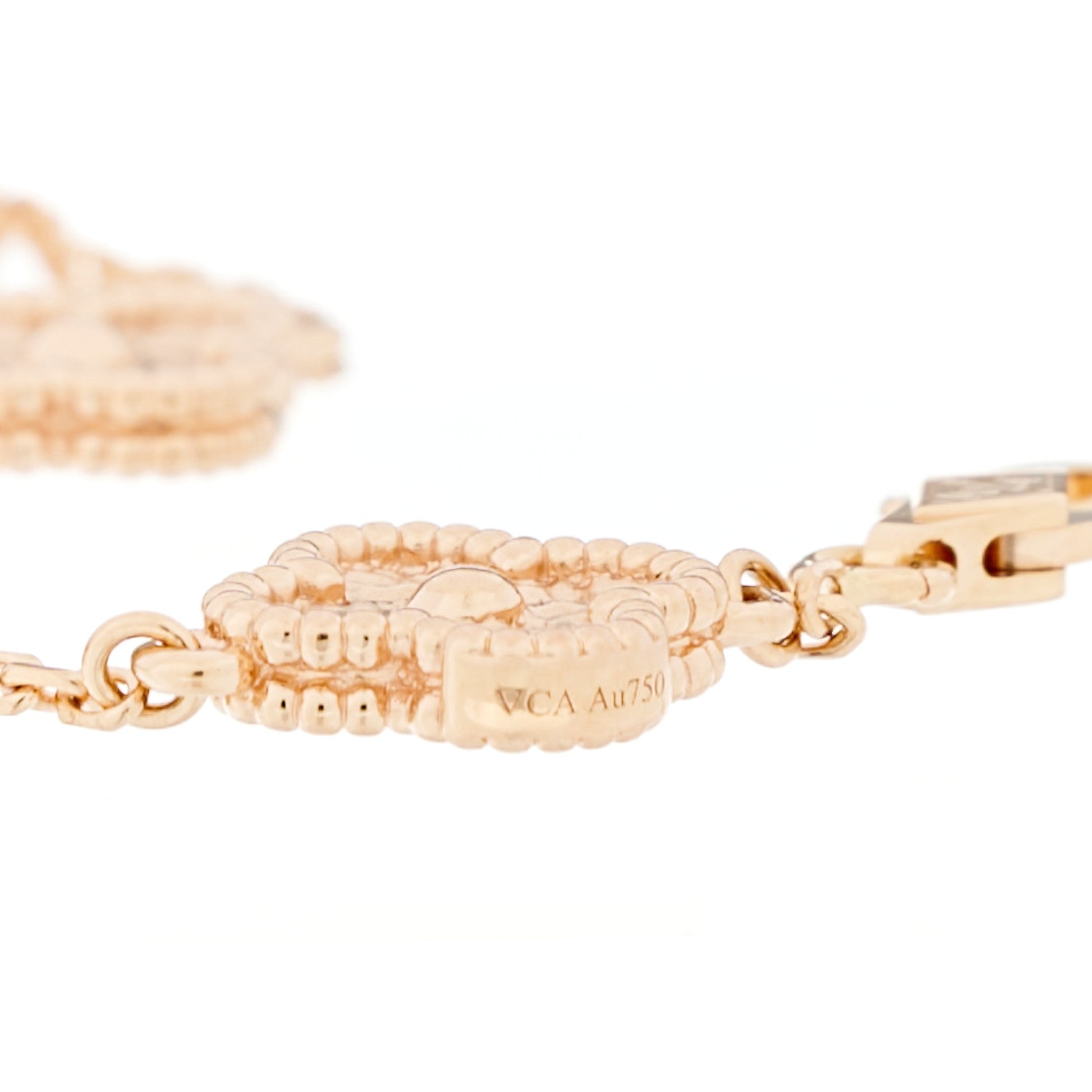 Van Cleef & Arpels 18K Rose Gold 6 Motifs Sweet Alhambra Bracelet 4 of 6