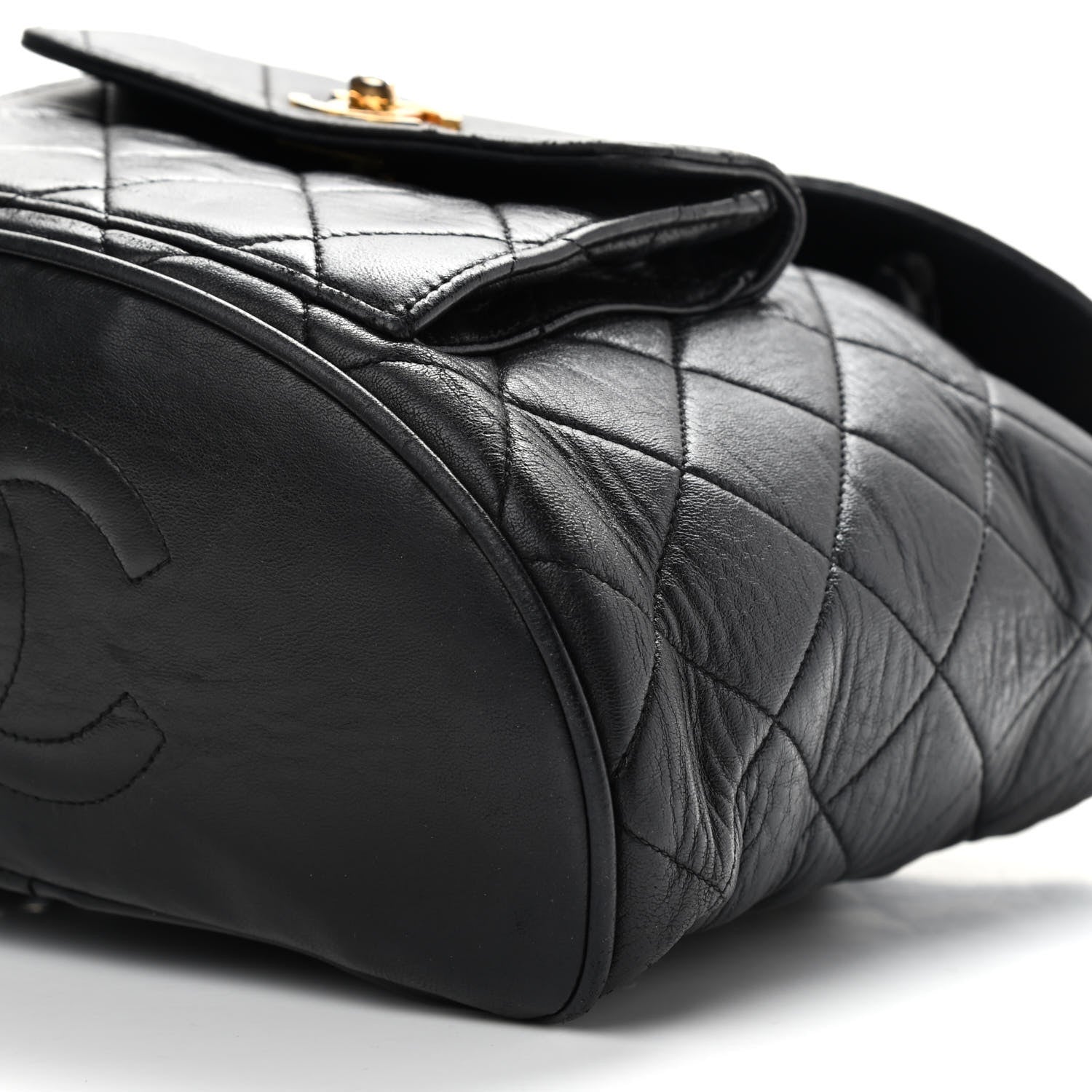 Chanel Lambskin Quilted Backpack Black 8 of 10