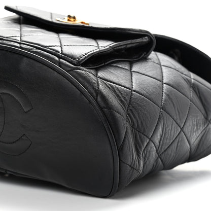 Chanel Lambskin Quilted Backpack Black 8 of 10