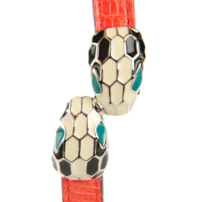 Bulgari Shiny Lizard Serpenti Forever Multi-coiled Bracelet S Scarlet Red 4 of 7