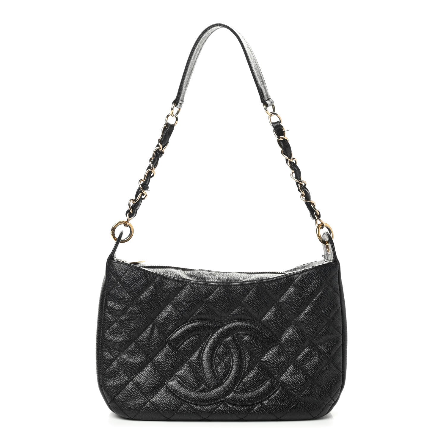 Chanel Caviar Quilted Timeless CC Shoulder Bag Black 1 of 10