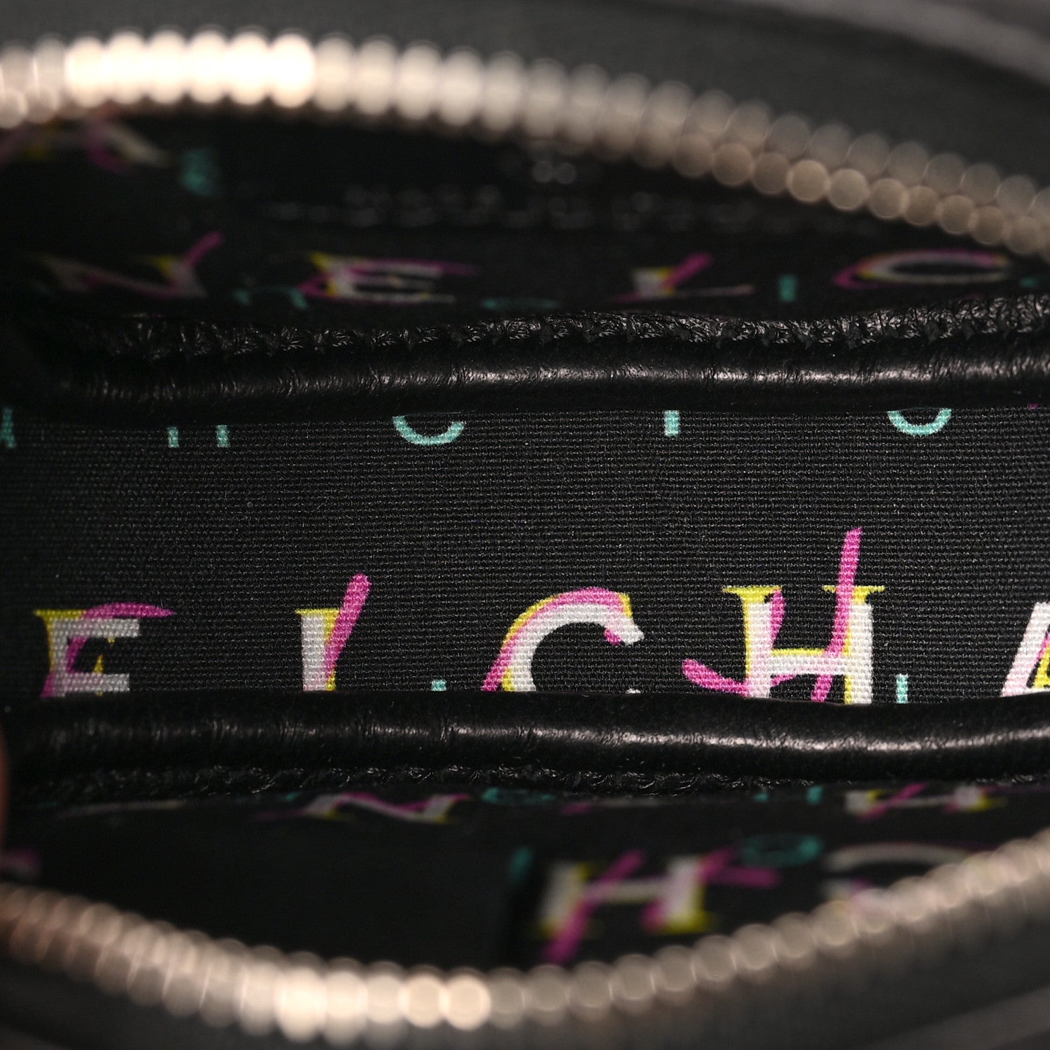 Chanel Lambskin Quilted Zip Around Classic Coin Purse Black 5 of 7