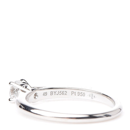 Cartier Platinum Diamond .22ct Solitaire Engagement Ring 49 5 5 of 7
