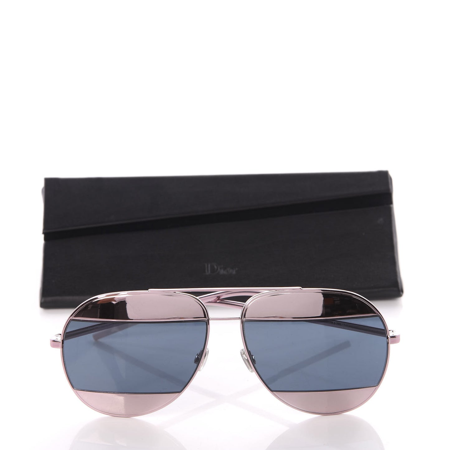 Split 1 Aviator Sunglasses Pink Blue