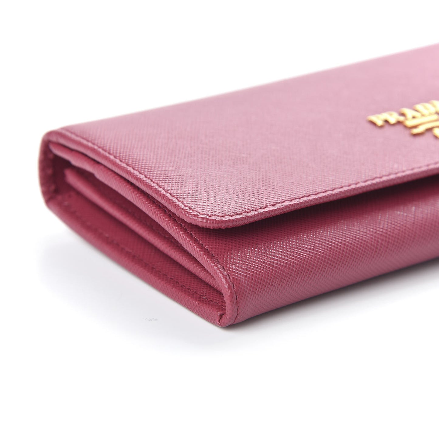 Saffiano Metal Continental Flap Wallet Peonia