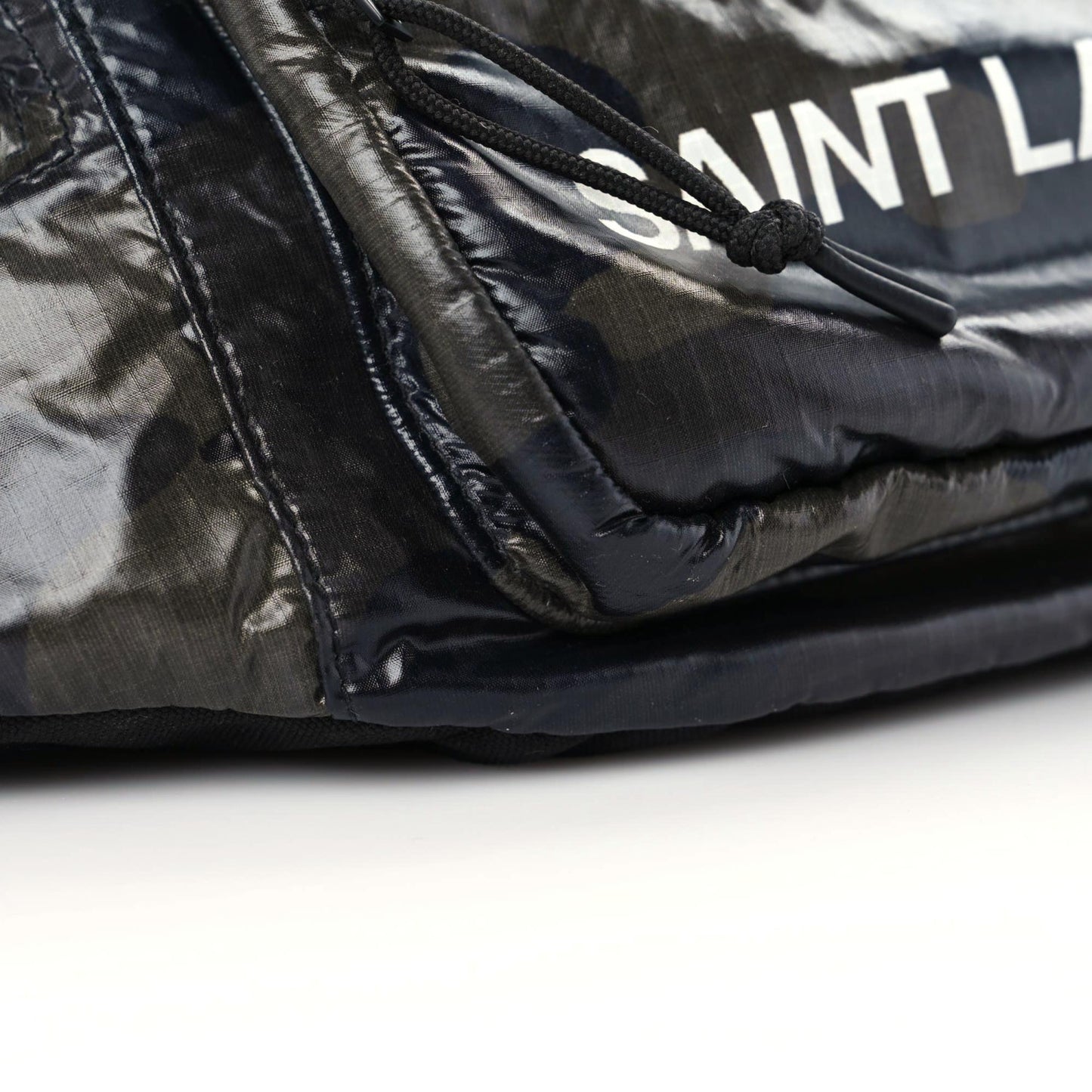 Nylon Camouflage Logo Ripstop Body Belt Bag Kaki