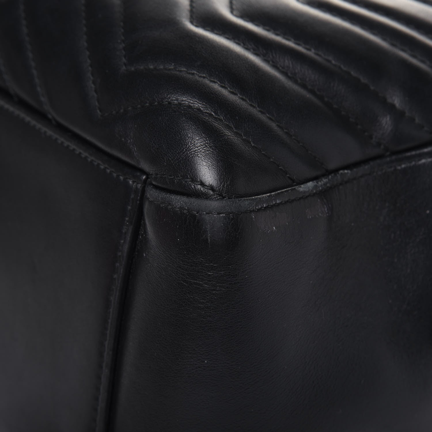 Gucci Calfskin Matelasse GG Marmont Dome Backpack Black 13 of 24