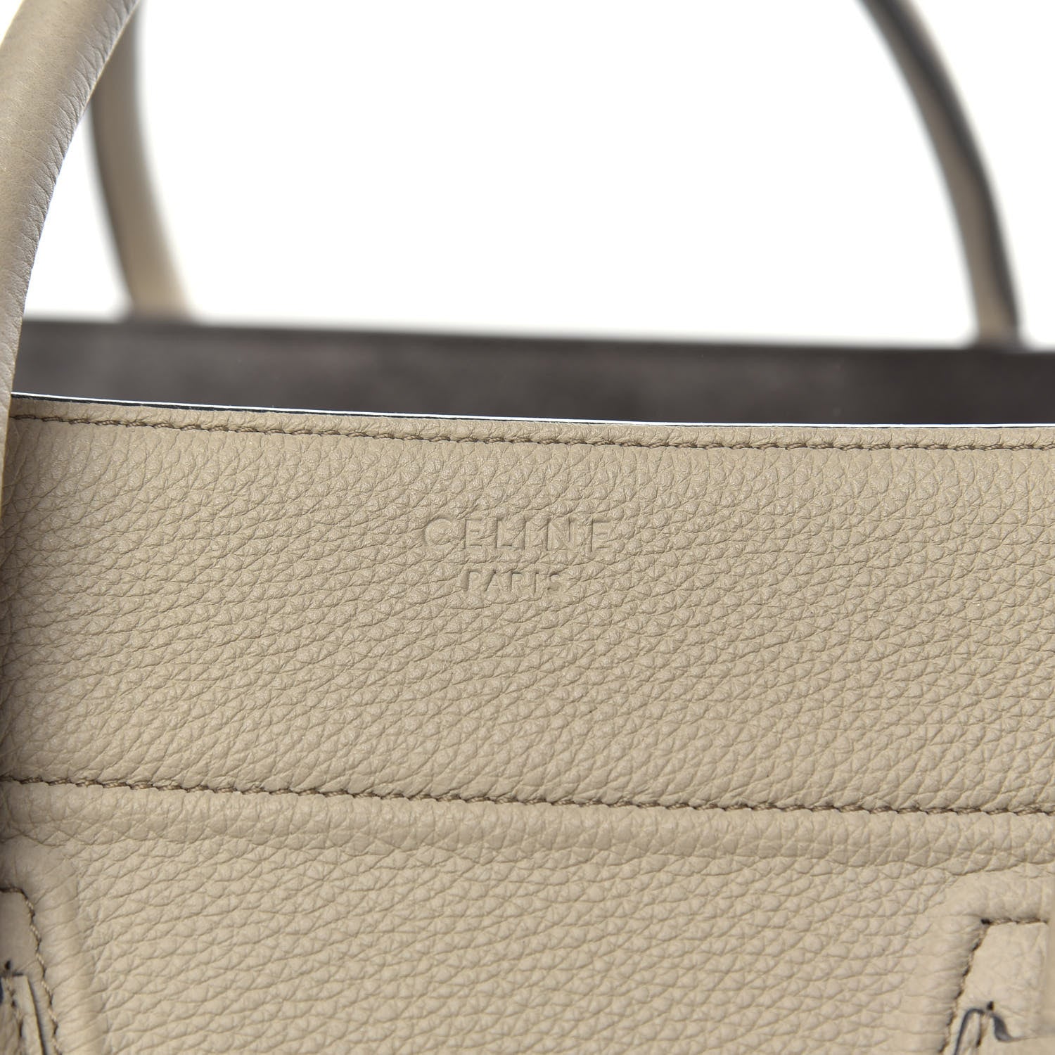 Celine Baby Grained Calfskin Medium Phantom Luggage Quartz 11 of 14