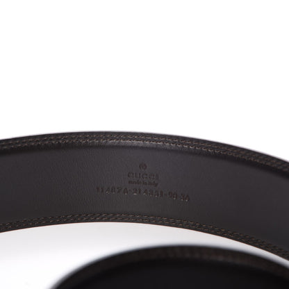 Gucci Calfskin Interlocking G 40mm Belt 90 36 Green 5 of 5