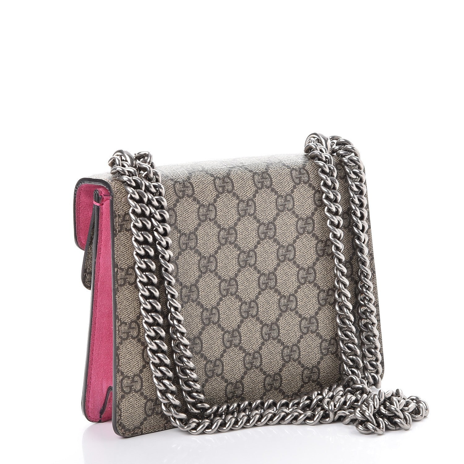 Gucci GG Supreme Monogram Mini Dionysus Shoulder Bag Pink 3 of 10