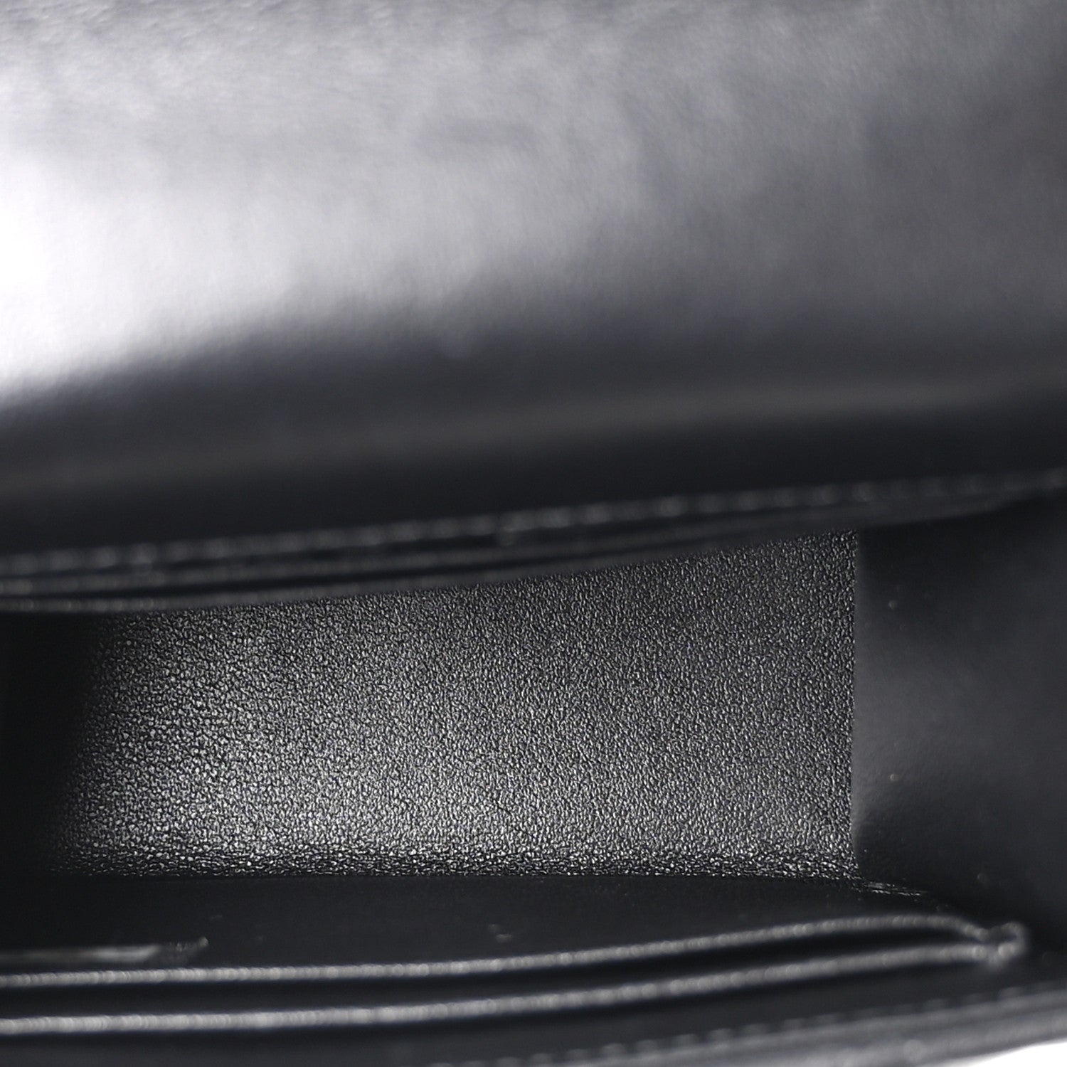 Chanel Lambskin Quilted Top Handle Flap Clutch With Chain Black 5 of 11