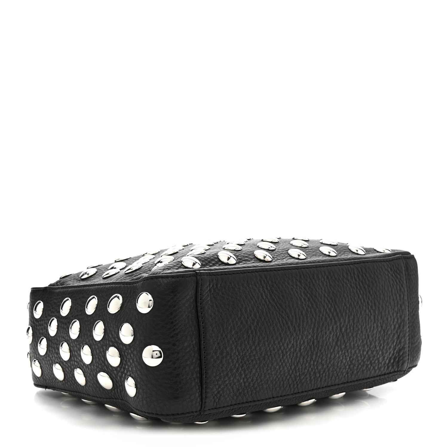 Khaite Pebbled Sport Calfskin Studded Elena Black 4 of 9