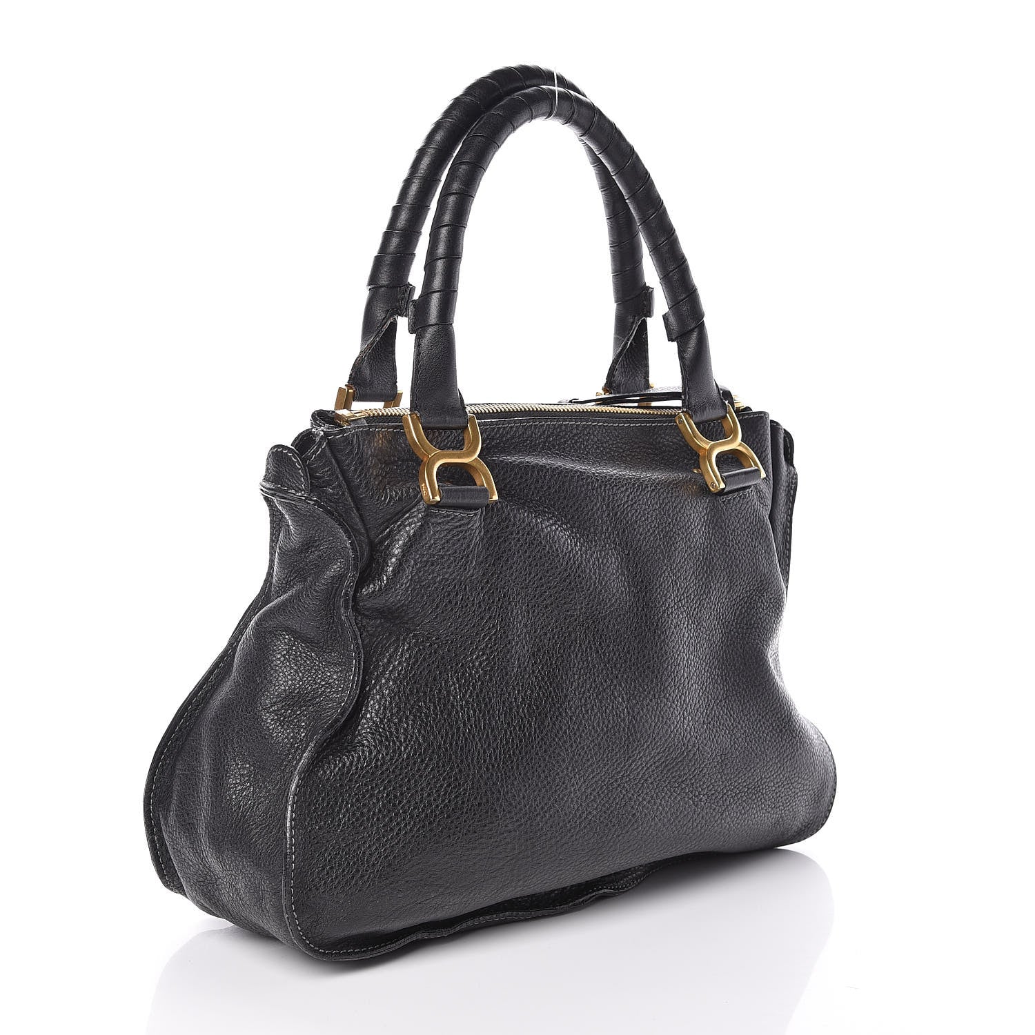 Chloe Calfskin Large Marcie Satchel Black 3 of 8