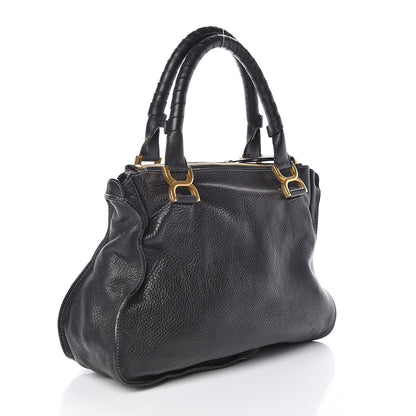Chloe Calfskin Large Marcie Satchel Black 3 of 8