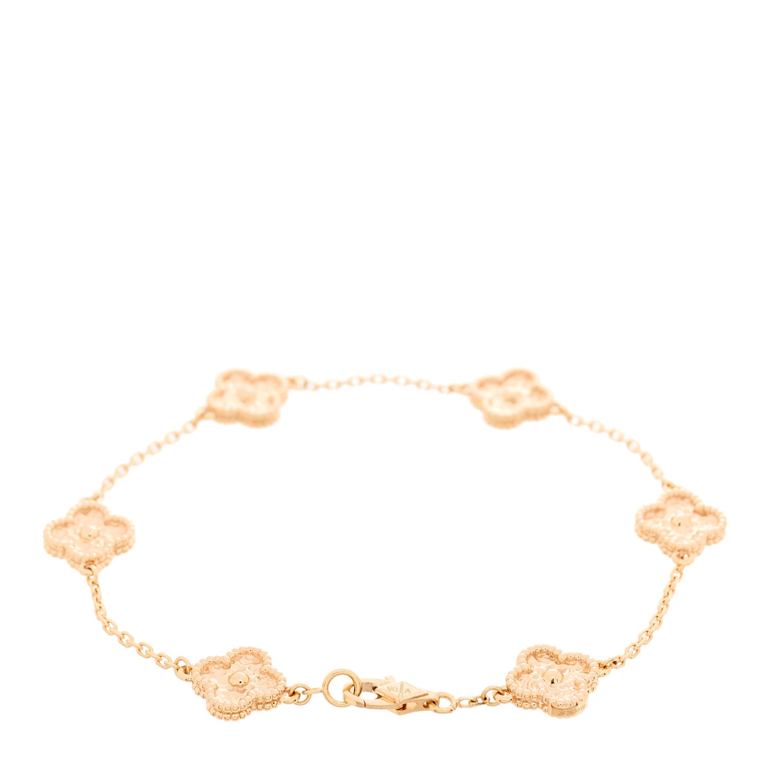 Van Cleef & Arpels 18K Rose Gold 6 Motifs Sweet Alhambra Bracelet 2 of 5