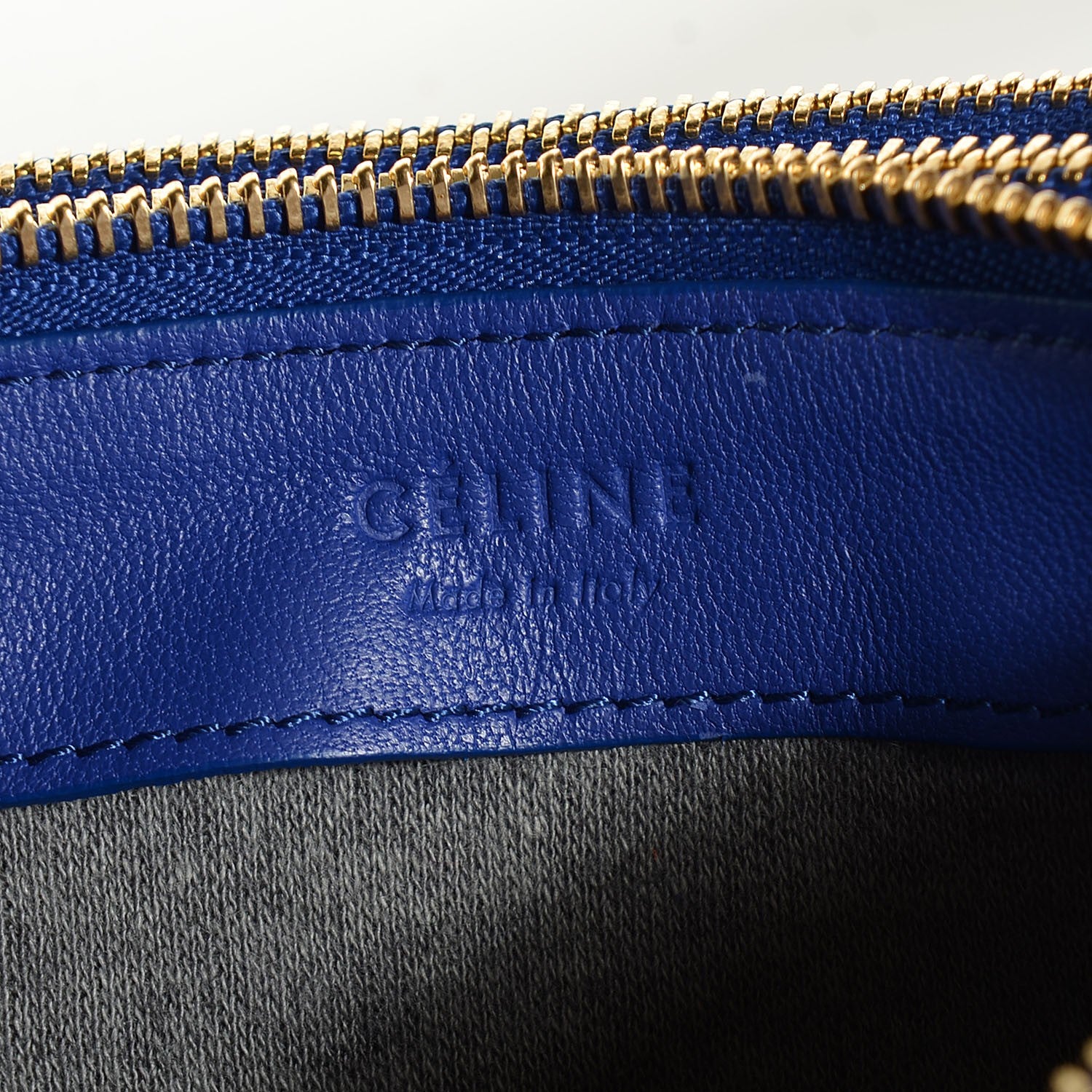 Celine Lambskin Small Trio Crossbody Bag Violet Blue 7 of 7