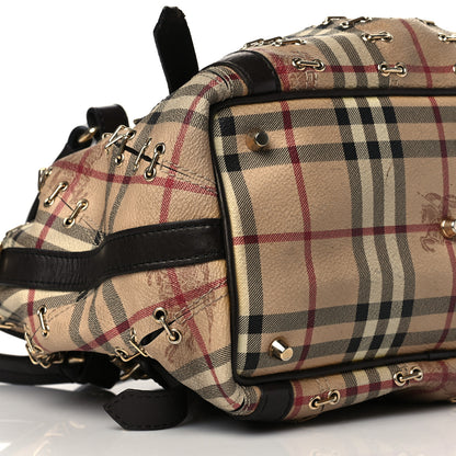 Burberry Haymarket Check Metal Stitch Lowry Dark Brown 7 of 9