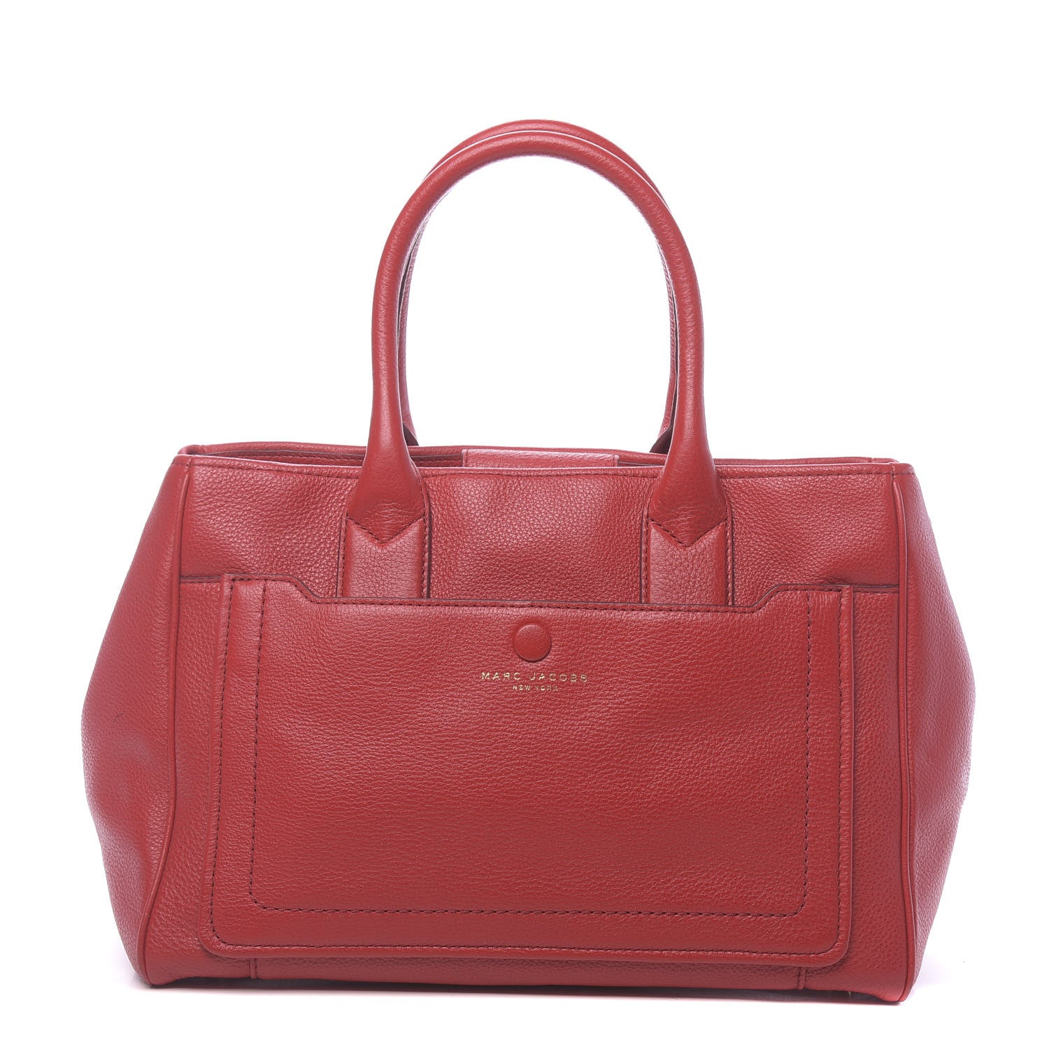 Marc Jacobs Calfskin Empire City Tote Apple Red 1 of 10