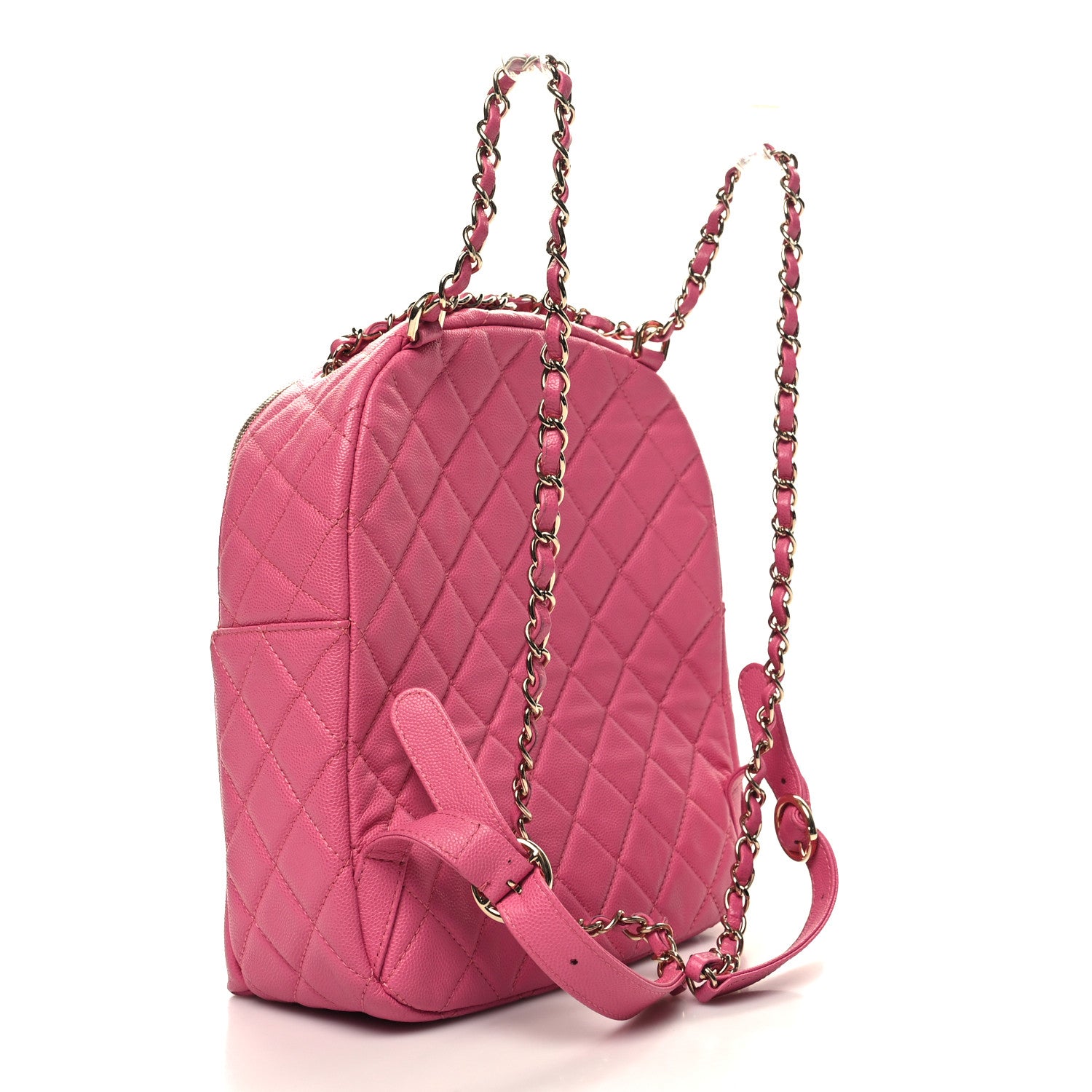 Chanel Caviar Quilted Large CC Day Backpack Pink 3 of 10