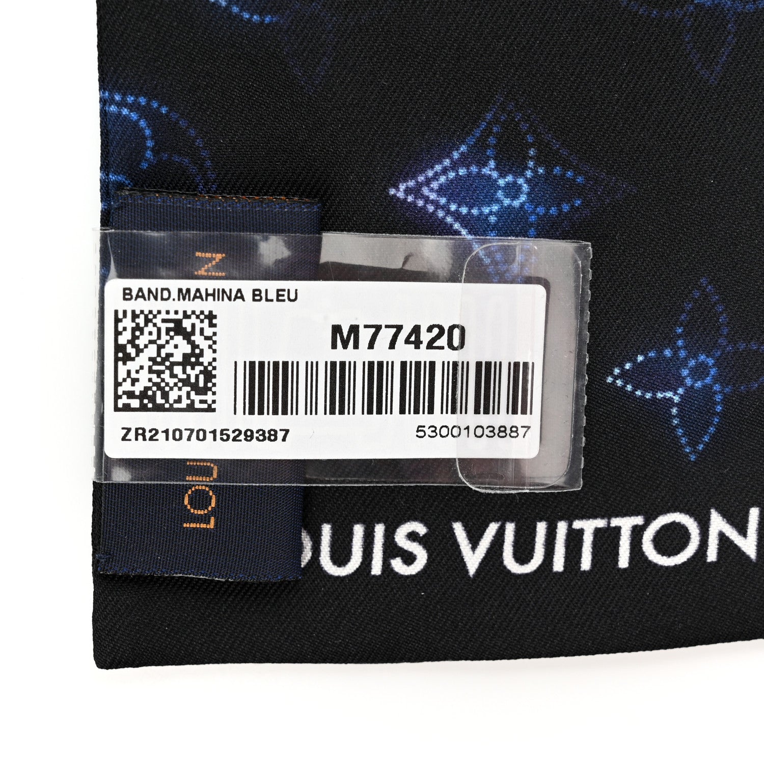 Louis Vuitton Silk Monogram Flight Mode Bandeau Blue 3 of 3