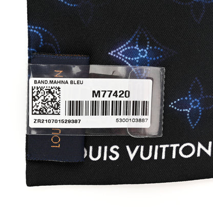 Louis Vuitton Silk Monogram Flight Mode Bandeau Blue 3 of 3