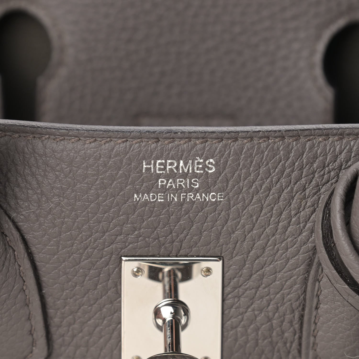 Hermes Togo Birkin 25 Etain 6 of 11