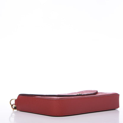 Louis Vuitton Empreinte Pochette Felicie Chain Wallet Scarlet 3 of 11