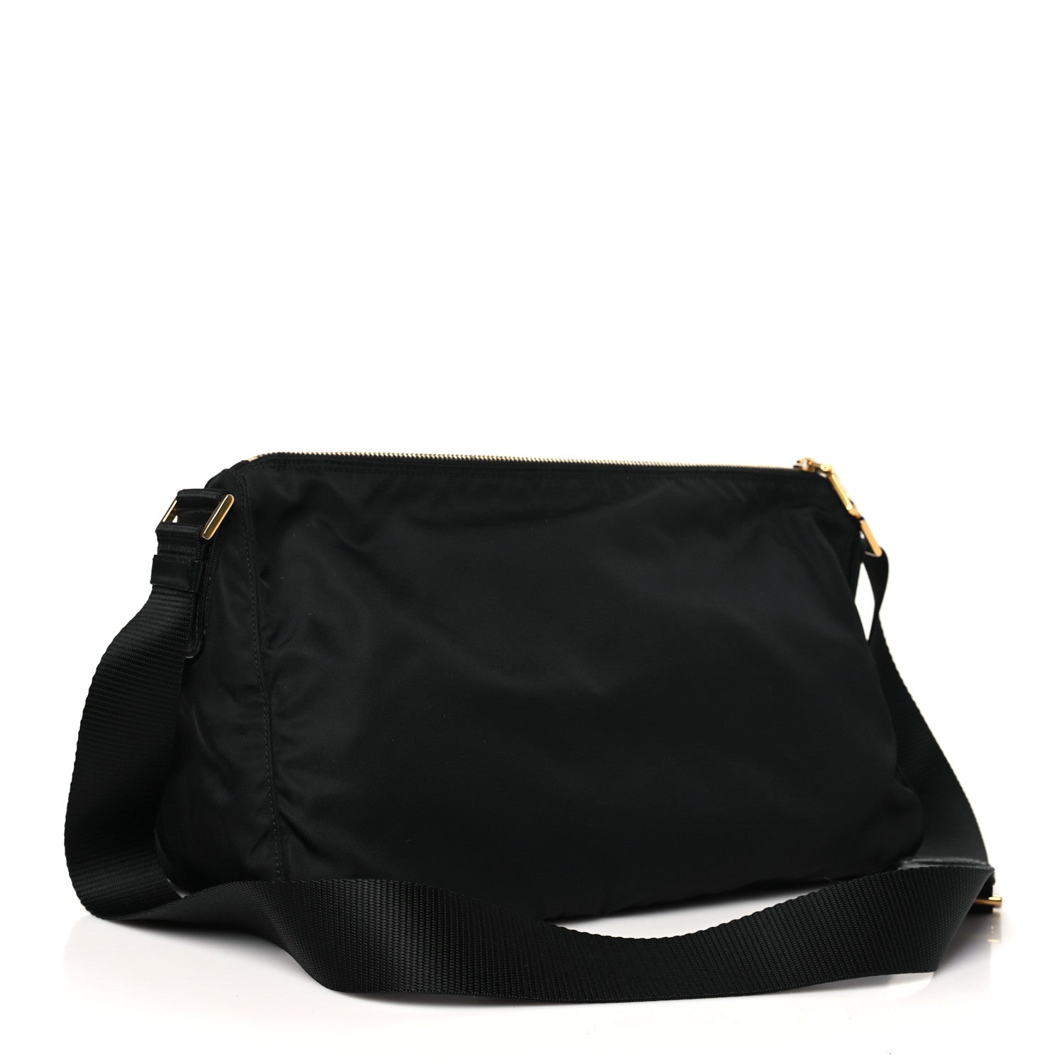 Prada Nylon Vela Colour Messenger Bag Black 3 of 10