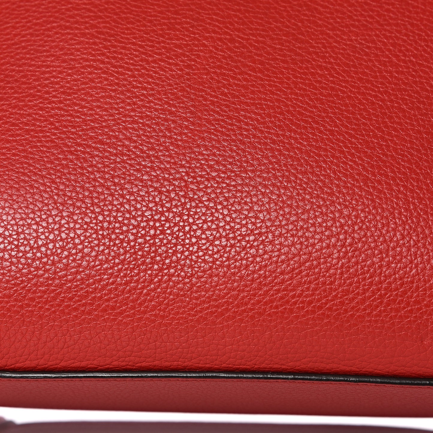 Drummed Calfskin Micro Luggage Coquelicot