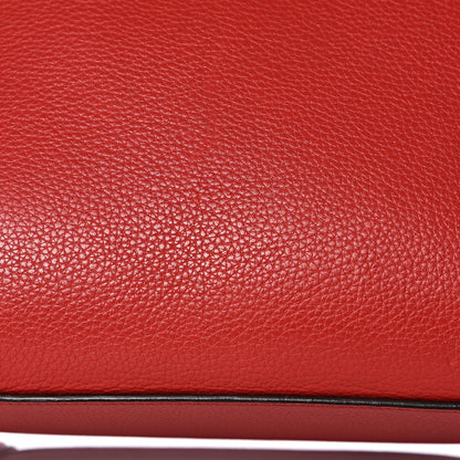 Celine Drummed Calfskin Micro Luggage Coquelicot 12 of 12