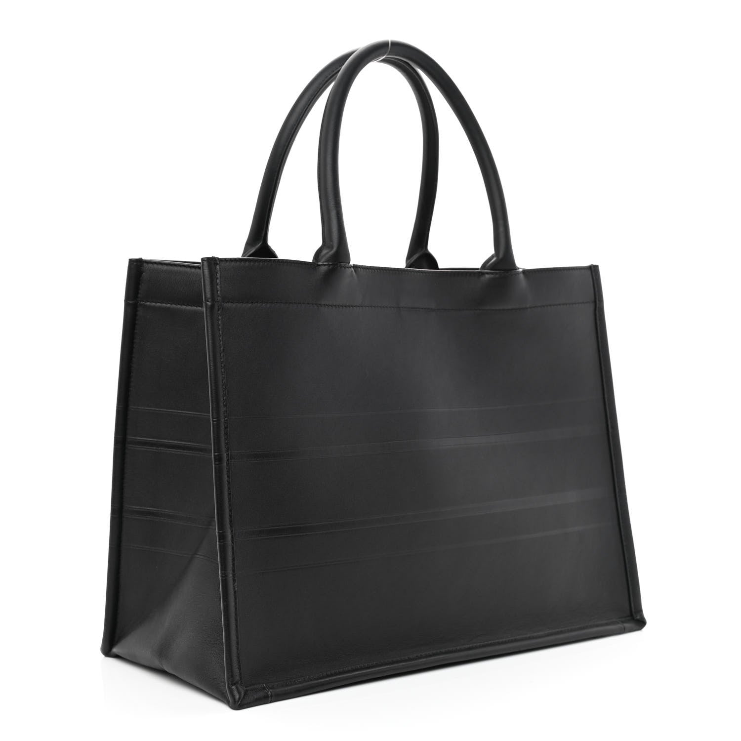 Christian Dior Calfskin Embossed Medium Book Tote Black 3 of 12