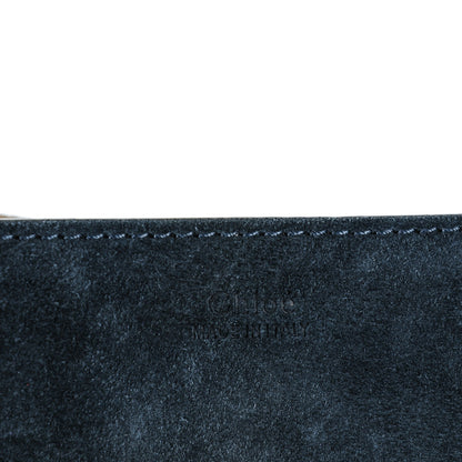 Chloe Suede Smooth Calfskin Drew Shoulder Bag Silver Blue 6 of 8