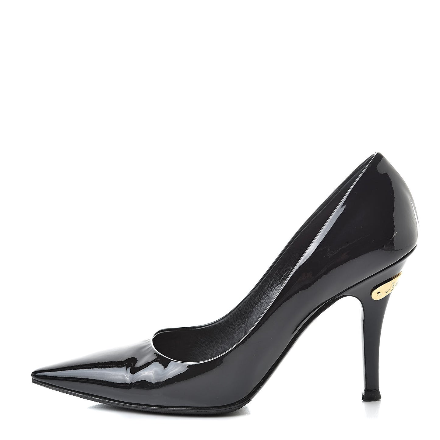 Patent Calfskin Pumps 37 Black