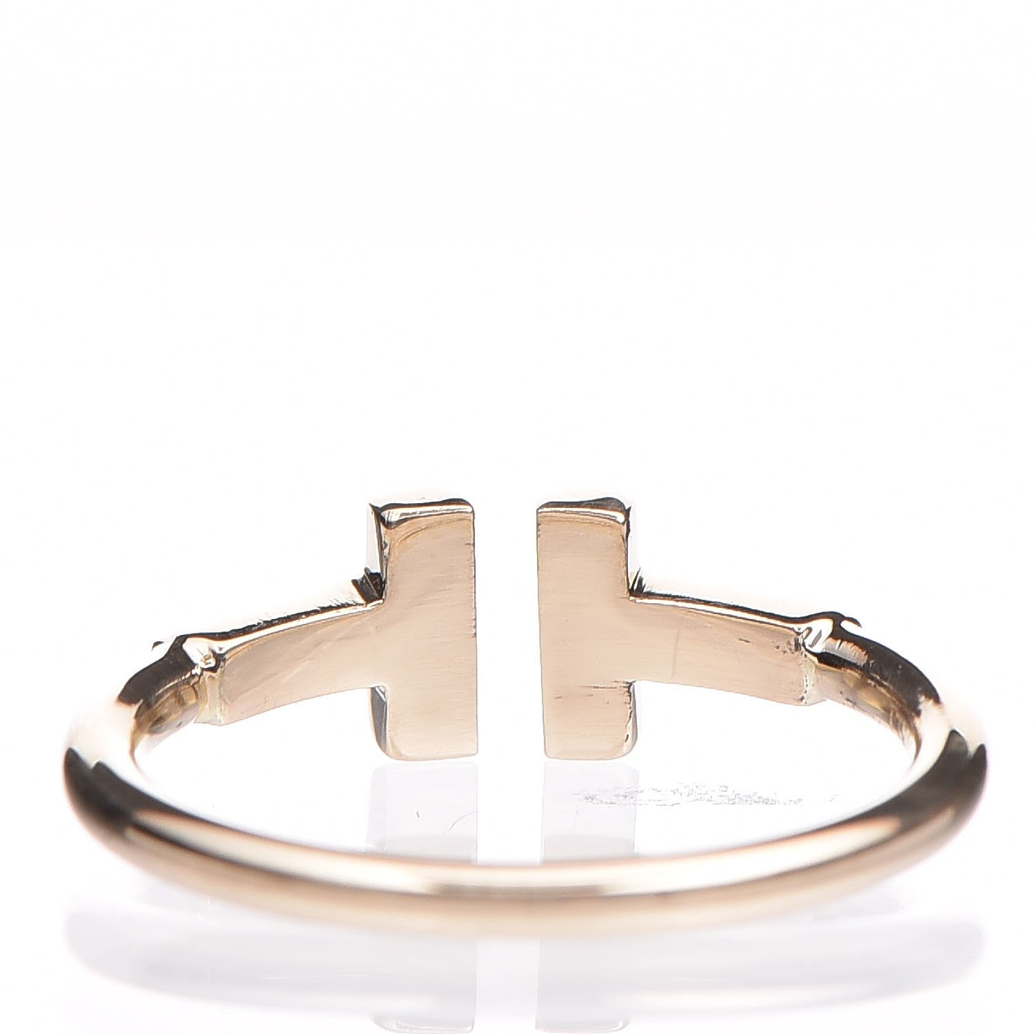 Tiffany 18K Yellow Gold T Wire Ring 50 5.25 3 of 5
