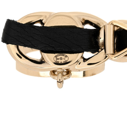 Chanel Metal Glass Lambskin Pearl CC Hair Clip Black Multicolor 3 of 4