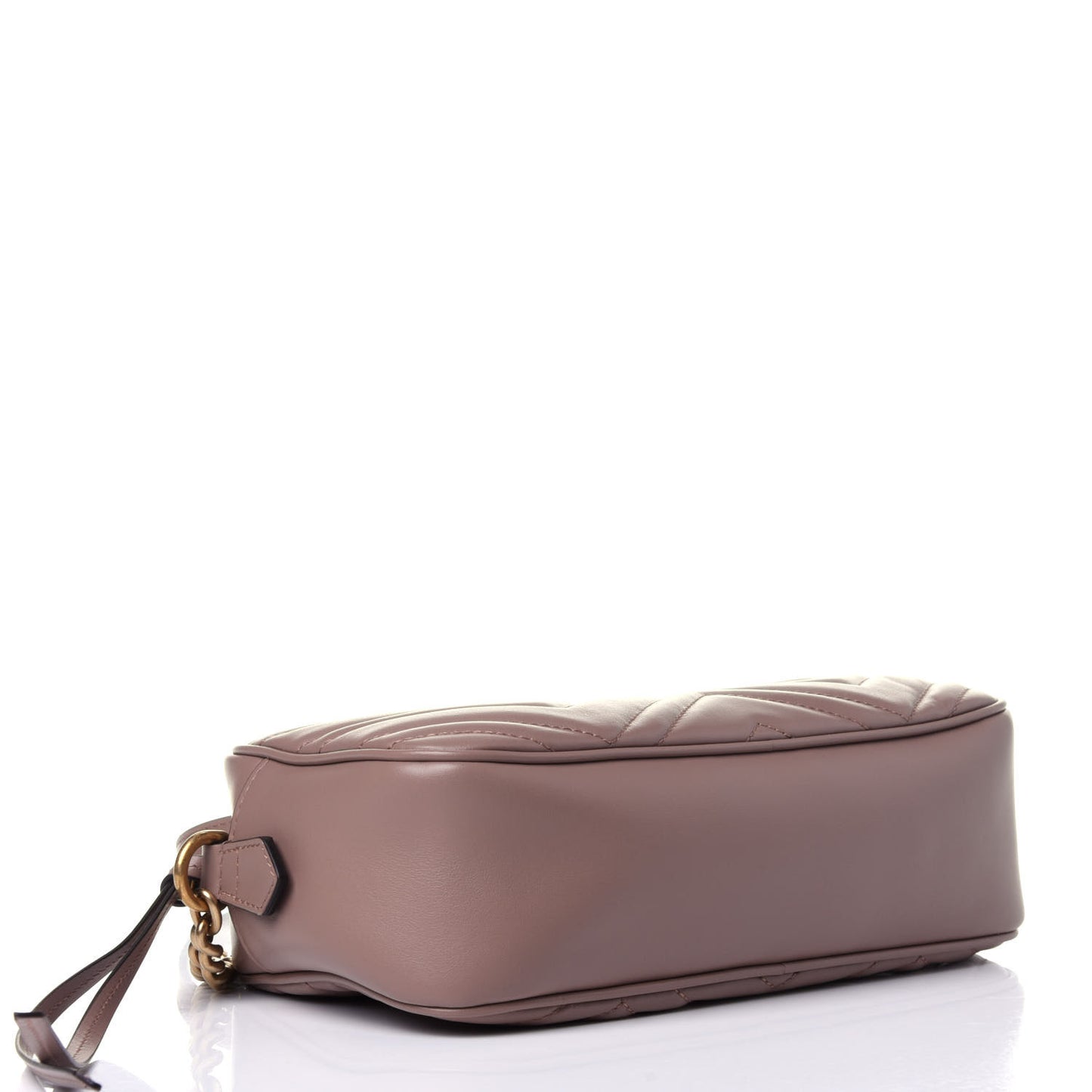 Calfskin Matelasse Small GG Marmont Chain Shoulder Bag Porcelain Rose