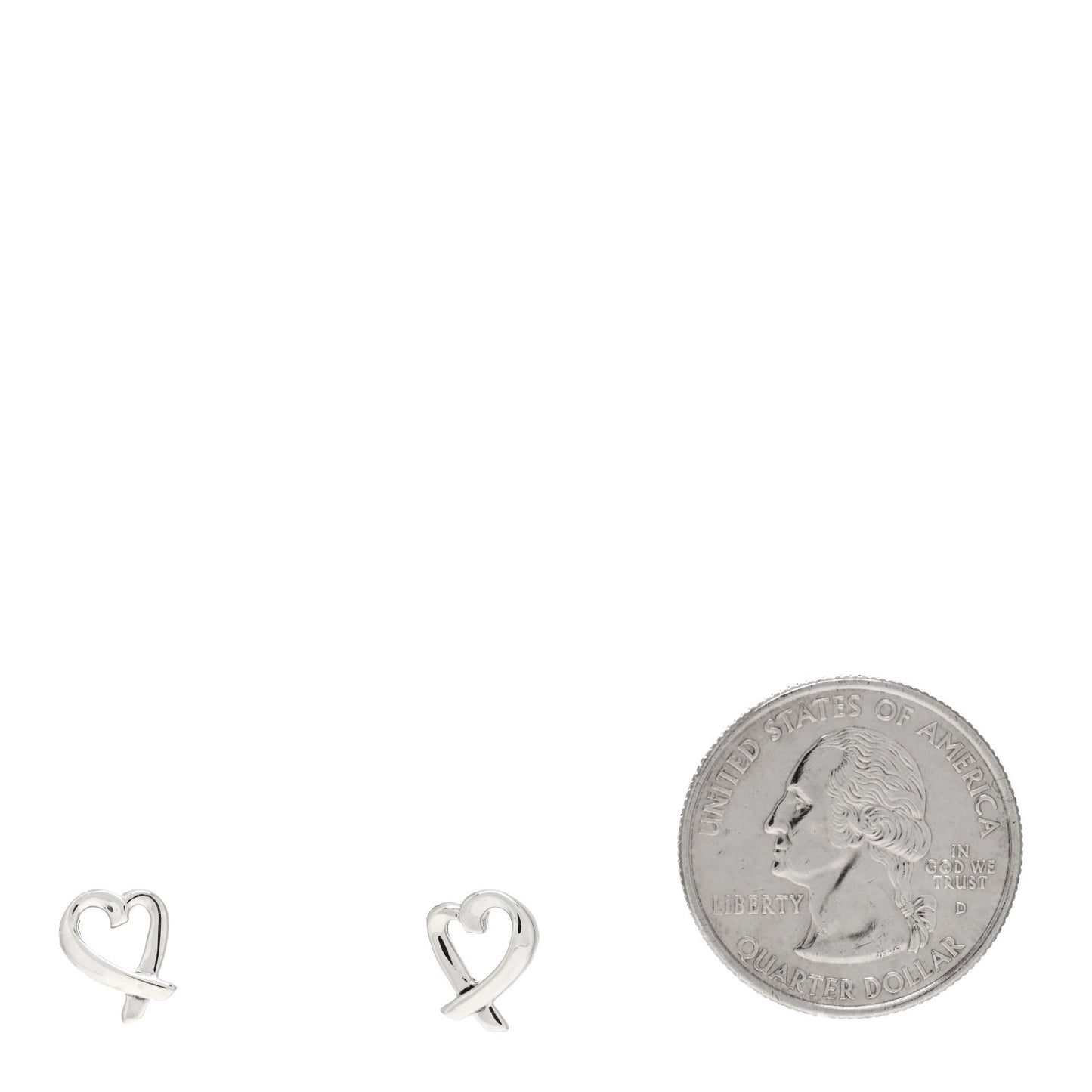 Sterling Silver Mini Paloma Picasso Loving Heart Earrings